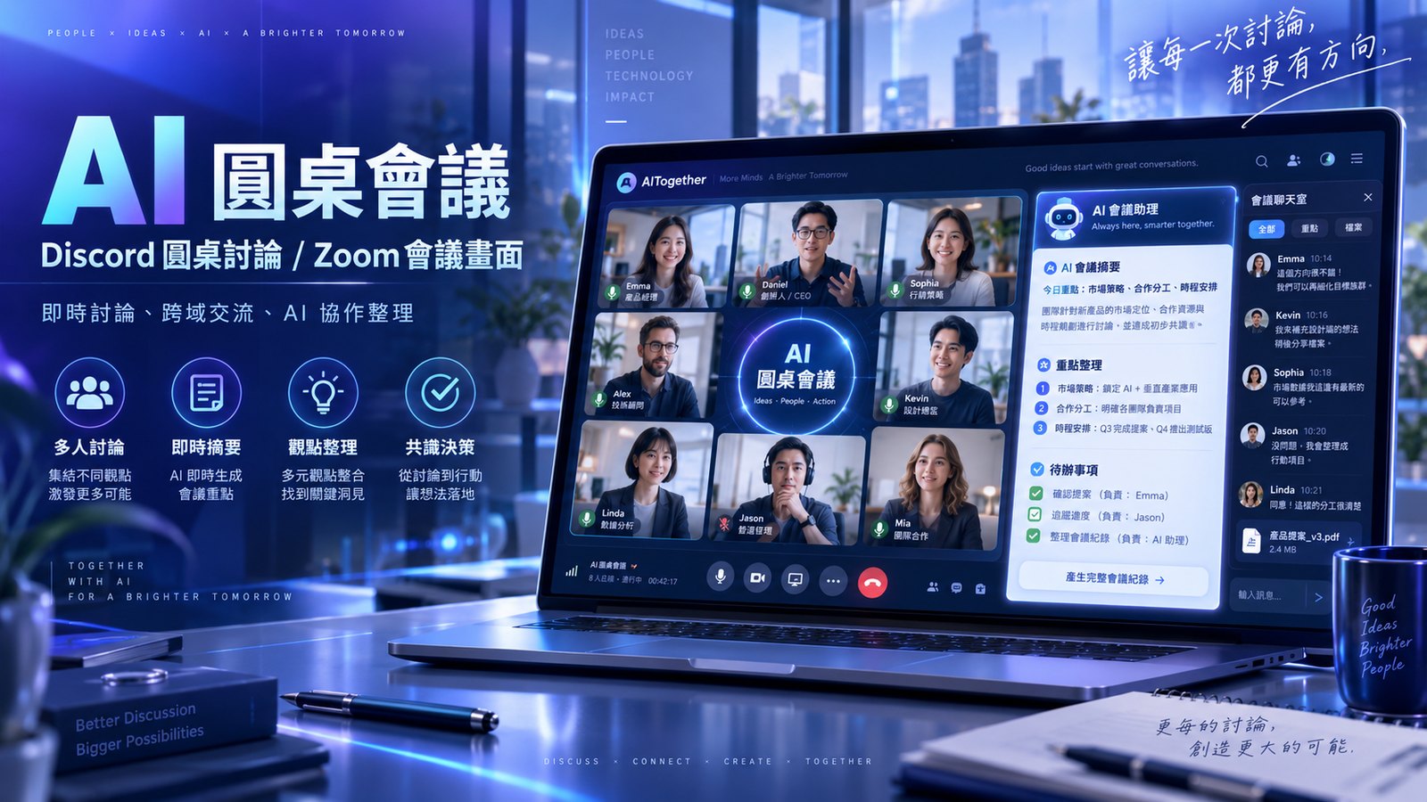 AI 圓桌會議：三家 AI 交鋒，還能進 Zoom 開口